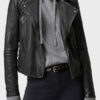 Ted Lasso Flo Collins Black Leather Jacket - Image 2