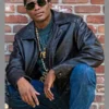 Black Mafia Family Terry Leather Jacket - Image 2