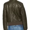 The 100 S06 Raven Reyes Quilted Bomber Jacket - Image 2