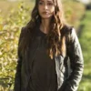 The 100 S06 Raven Reyes Quilted Bomber Jacket
