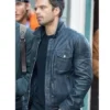 The Falcon And The Winter Soldier Black Leather Jacket - Image 2
