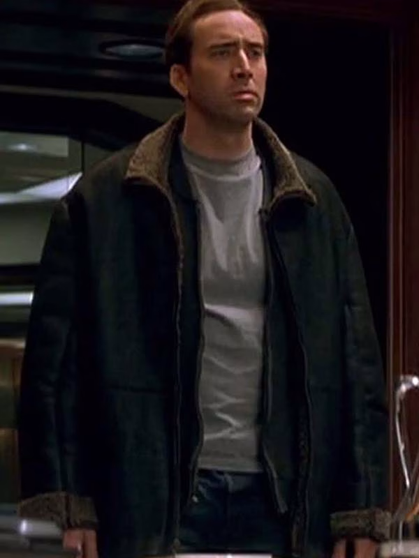 The Family Man Nicolas Cage Shearling Jacket