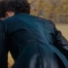 The Law According to Lidia Poet Black Leather Coat