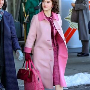 The Marvelous Mrs. Maisel S05 Rachel Brosnahan Pink Coat