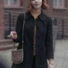 The Queen's Gambit Anya Taylor Joy Black Coat - Image 2