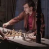 Harry Melling The Queen's Gambit Leather Jacket