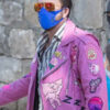 Nicolas Cage Pink Motorcycle Jacket - Image 4