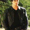 The Vampire Diaries Damon Salvatore Leather Jacket