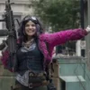 The Walking Dead Juanita Sanchez Pink Faux Fur Jacket - Image 4