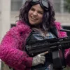 The Walking Dead Juanita Sanchez Pink Faux Fur Jacket