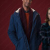 This Is Christmas Alfred Enoch Blue Jacket - Image 3