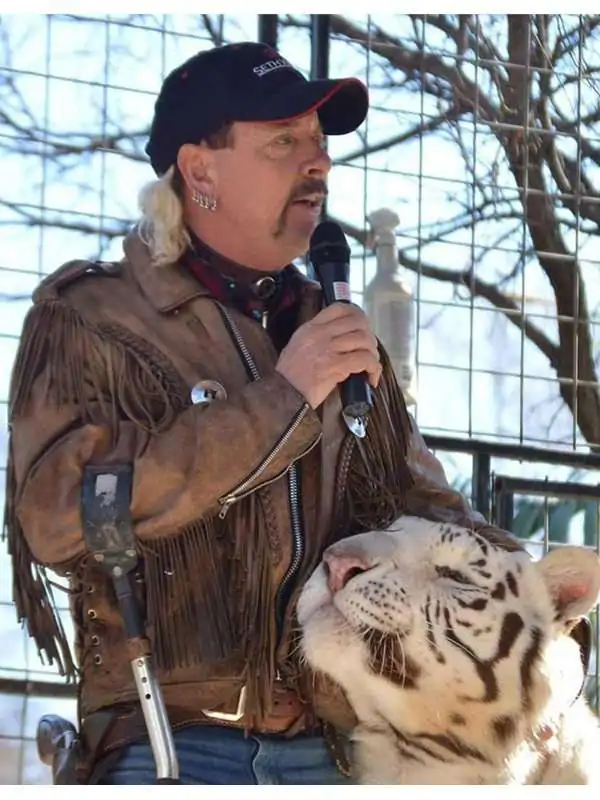 Joe Exotic Tiger King Fringe Leather Jacket - Image 2