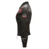 Top Gun Womens Vegan Black Leather Jacket - Image 4