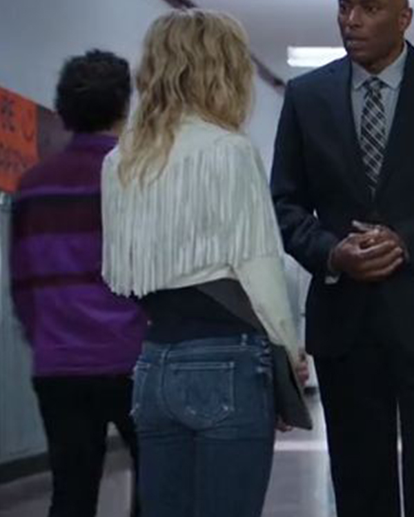 Totally Killer Kiernan Shipka Fringe Jacket