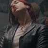 Dua Lipa Training Season Black Leather Blazer - Image 2