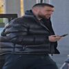 Travis Kelce Black Puffer Jacket - Image 2