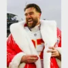 Travis Kelce Red Christmas Coat