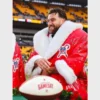 Travis Kelce Red Christmas Coat