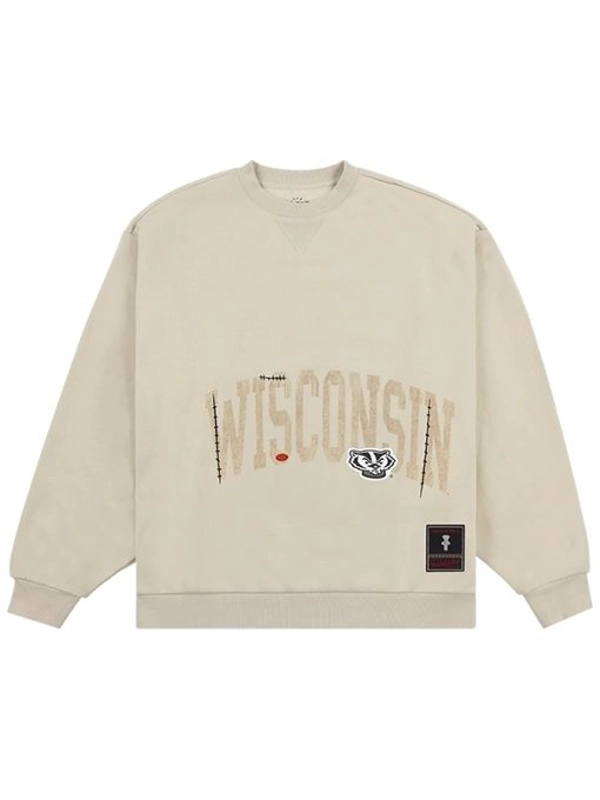Travis Scott CJ x M&N Crewneck Beige