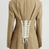 Live with Kelly and Ryan Hailey Bieber Beige Blazer - Image 2