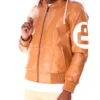 Unisex-8-Ball-Orange-Fur-Hooded-Leather-Jacket-On-Sale