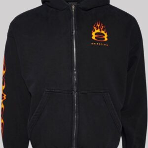 Unisex-Justin-Bieber-Balenciaga-Burning-Unity-Black-Hoodie