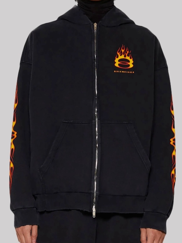 Balenciaga Unity Sports Icon Incognito Zip-Up Oversized