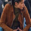 Vanessa Rojas Chicago PD S07 Suede Jacket