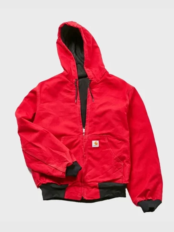 Vintage Carhartt Red Hooded Bomber Jacket Vintage Carhartt Red Hooded Bomber Jacket