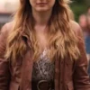 Melinda Monroe Virgin River S02 Brown Leather Jacket - Image 4