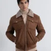 Men's Brown Suede Jacket