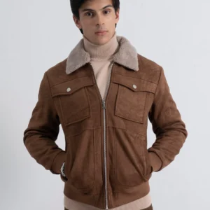 Men's Brown Suede Jacket