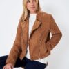 Women's Suede Brown Leather Jacket