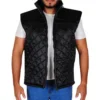 WWE John Cena Black Quilted Vest