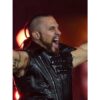 WWE Black Leather Studded Lance Archer Vest