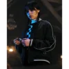 Wednesday Addams Black Bomber Jacket