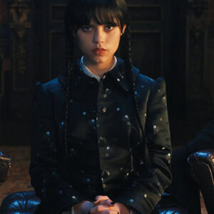 Wednesday Addams Floral Coat