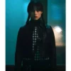 Wednesday Jenna Ortega Black Leather Jacket