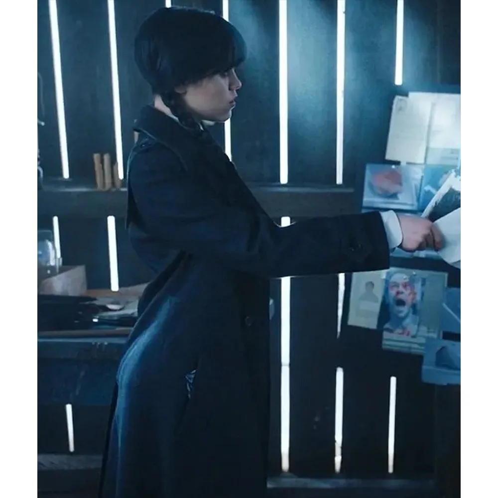 Wednesday Jenna Ortega Trench Coat