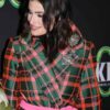 Idina Menzel Plaid Coat - Image 4