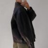 Womens 90s Vintage Oversized Leather Jacket