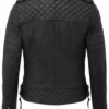 Womens Fashion Designer Leather Jacket Black