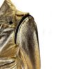 Women’s Golden Zipper Motorcycle Leather Jacket