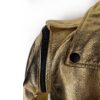Women’s Golden Zipper Motorcycle Leather Jacket