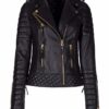 Women Slimfit Biker Leather Jacket