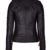 Women Slimfit Biker Leather Jacket - Image 2