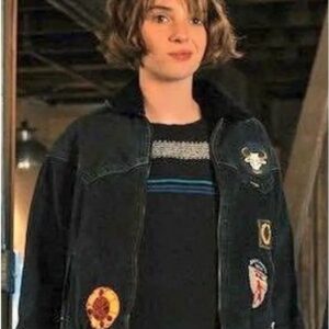 Womens-Stranger-Things-Season-4-Robin-Buckley-Black-Jacket
