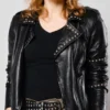Women's Fashion Studded Jacket