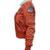 Womens Top Gun B-15 Flight Bomber Jacket - Image 2