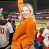 Kate Upton Orange Sweatshirt